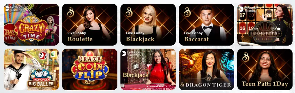 Jeux de casino en direct ROUGE CASINO