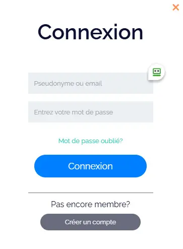Connexion des membres du Rouge Casino